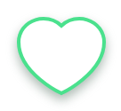 A Green Heart Icon