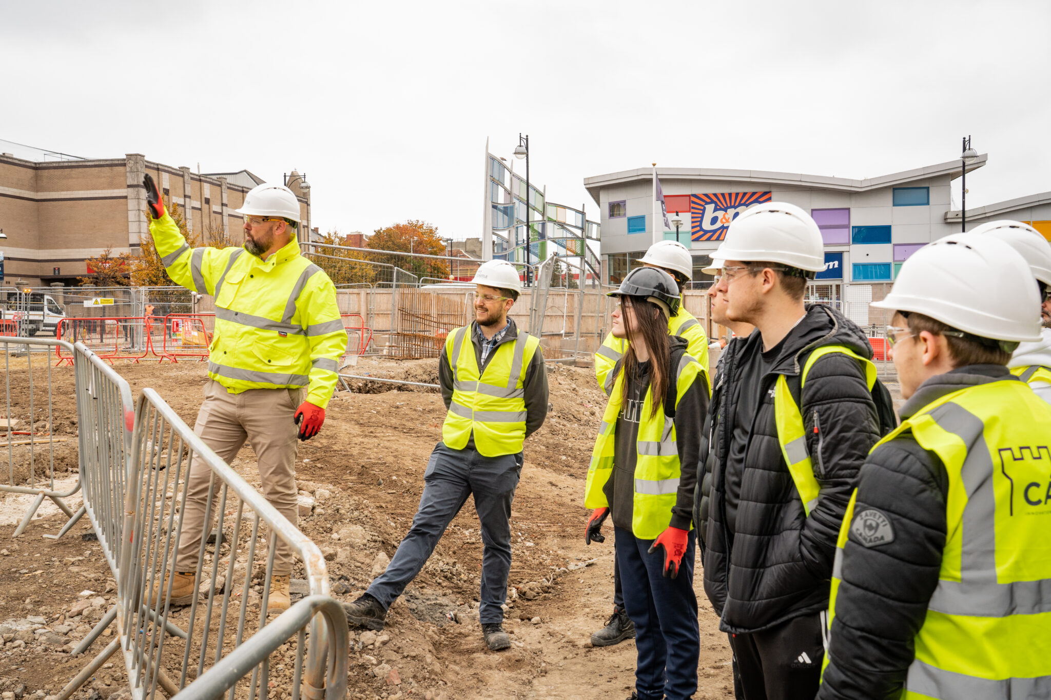 T Level students get hands-on at the new build - South Tyneside College